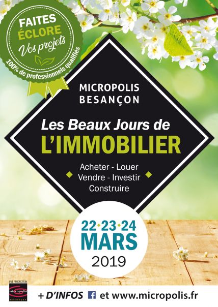 Affiche 2019 beaux jours immobilier Micropolis